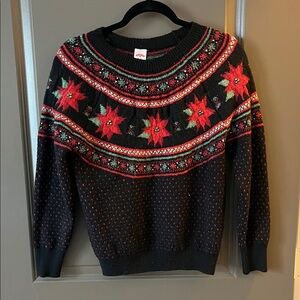 Festive Black and Red Sweater
